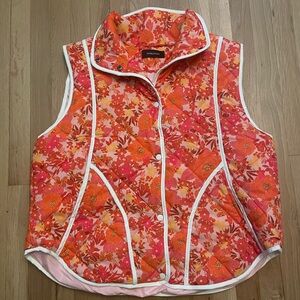 Dokotoo Women's Quilted Vest 2X Floral Lightweight No Zipper